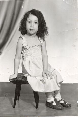 Kris as a young child